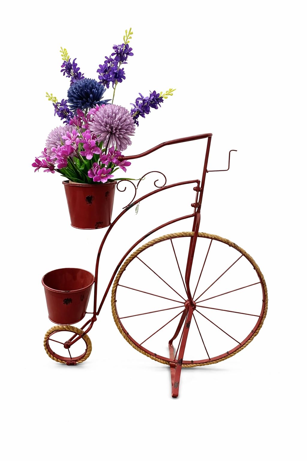 Vintage Bicycle Metal Planter Stand