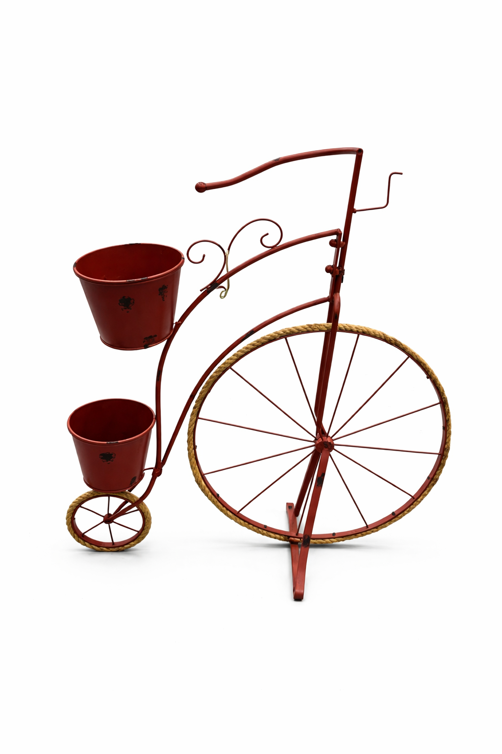 Vintage Bicycle Metal Planter Stand