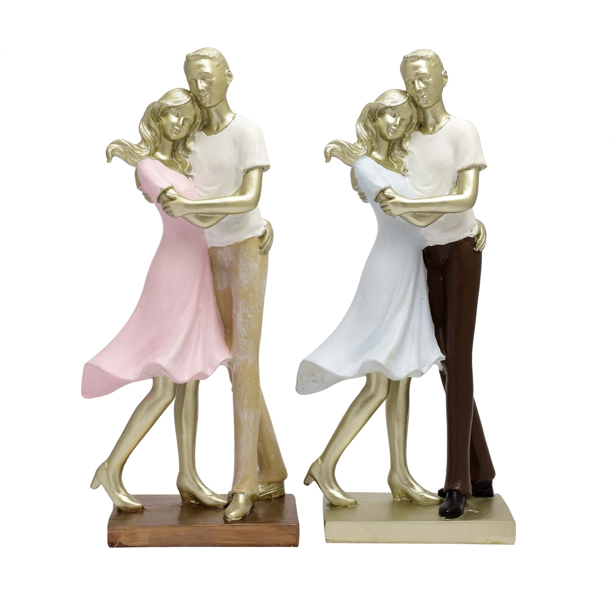 Couple Hug Figurines  Pink & White Variants