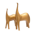 Golden Horse Duo Figurine