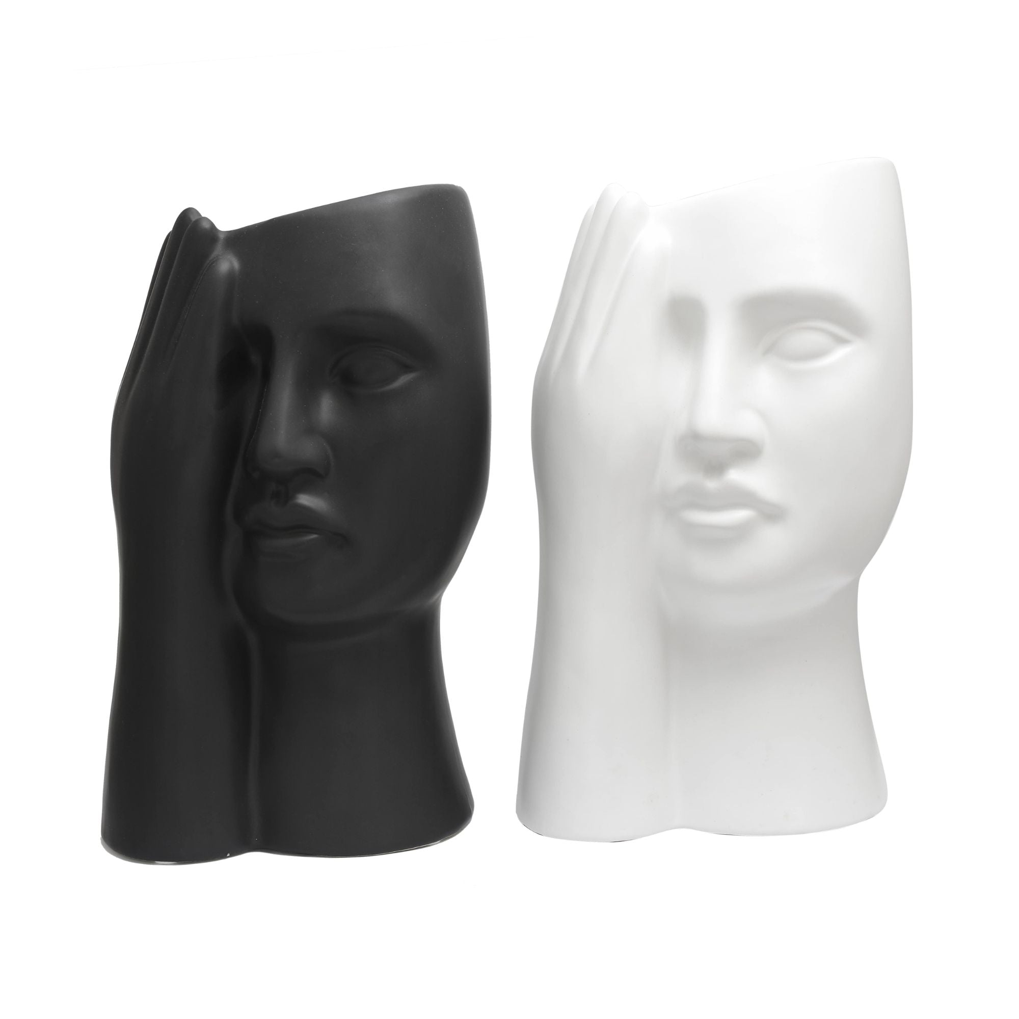 Half Face Expression Vases