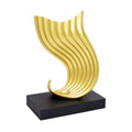 Golden Flow Sculpture