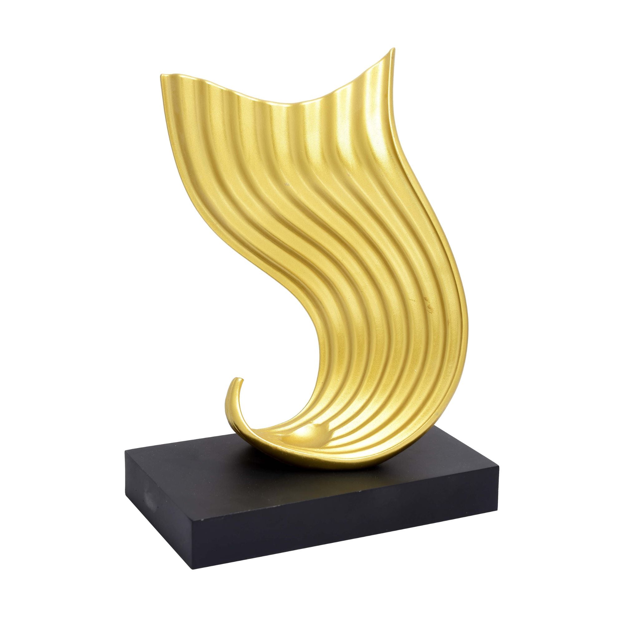 Golden Flow Sculpture