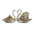 Classic Golden Swan Couple Figurines