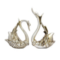 Curved Neck Swan Duo – Elegant Resin Art