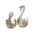 Swan Couple with Bow Detailing