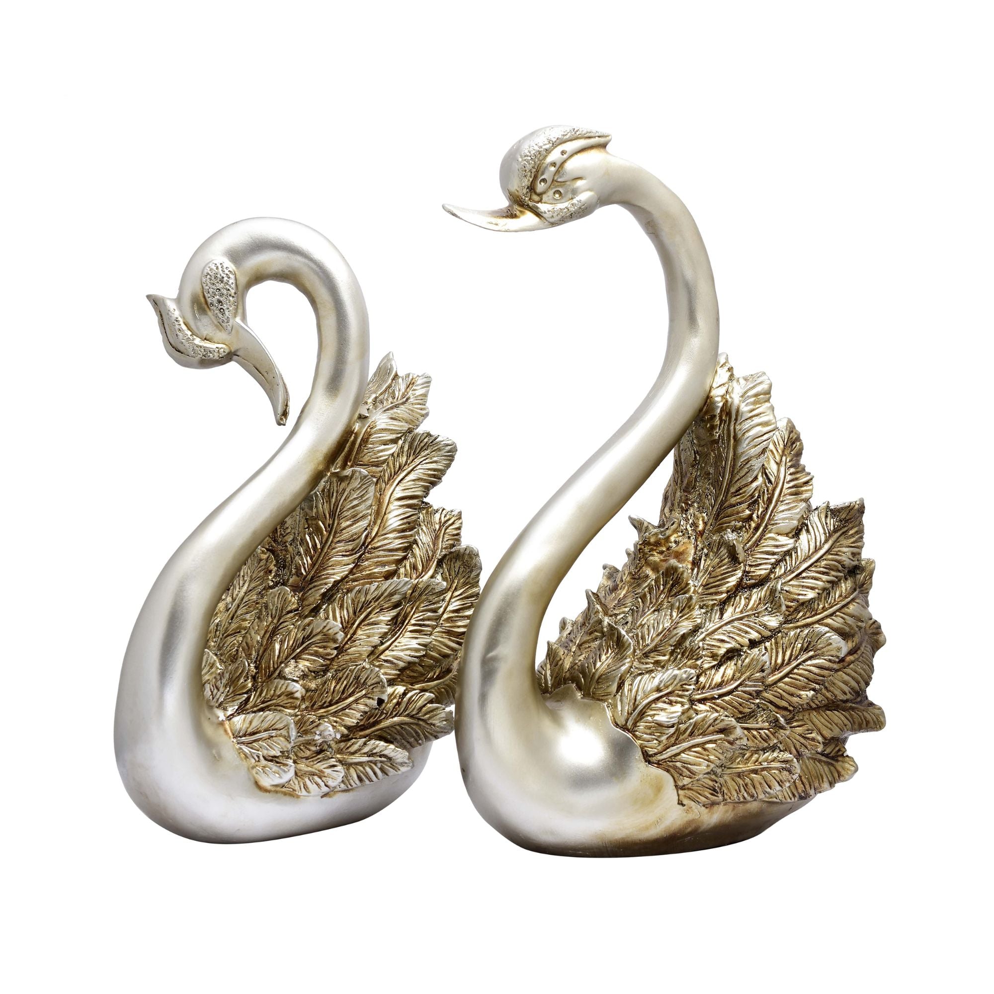 Golden Feather Decorative Sculpture