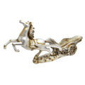 Golden Horse Chariot Sculpture