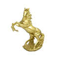 Golden Rearing Horse Sculpture