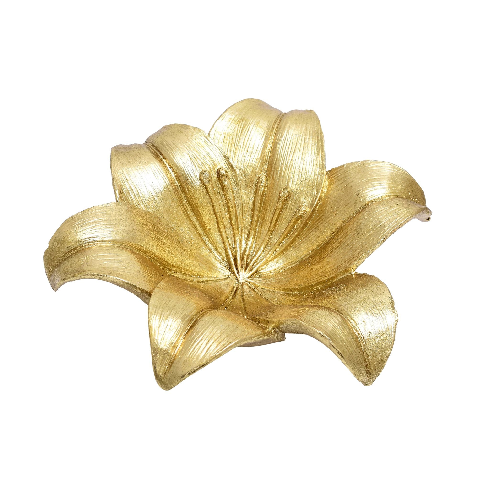 Golden Lily Decorative Bowl/Platter