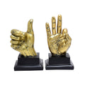 Golden Hand Gesture Figurines