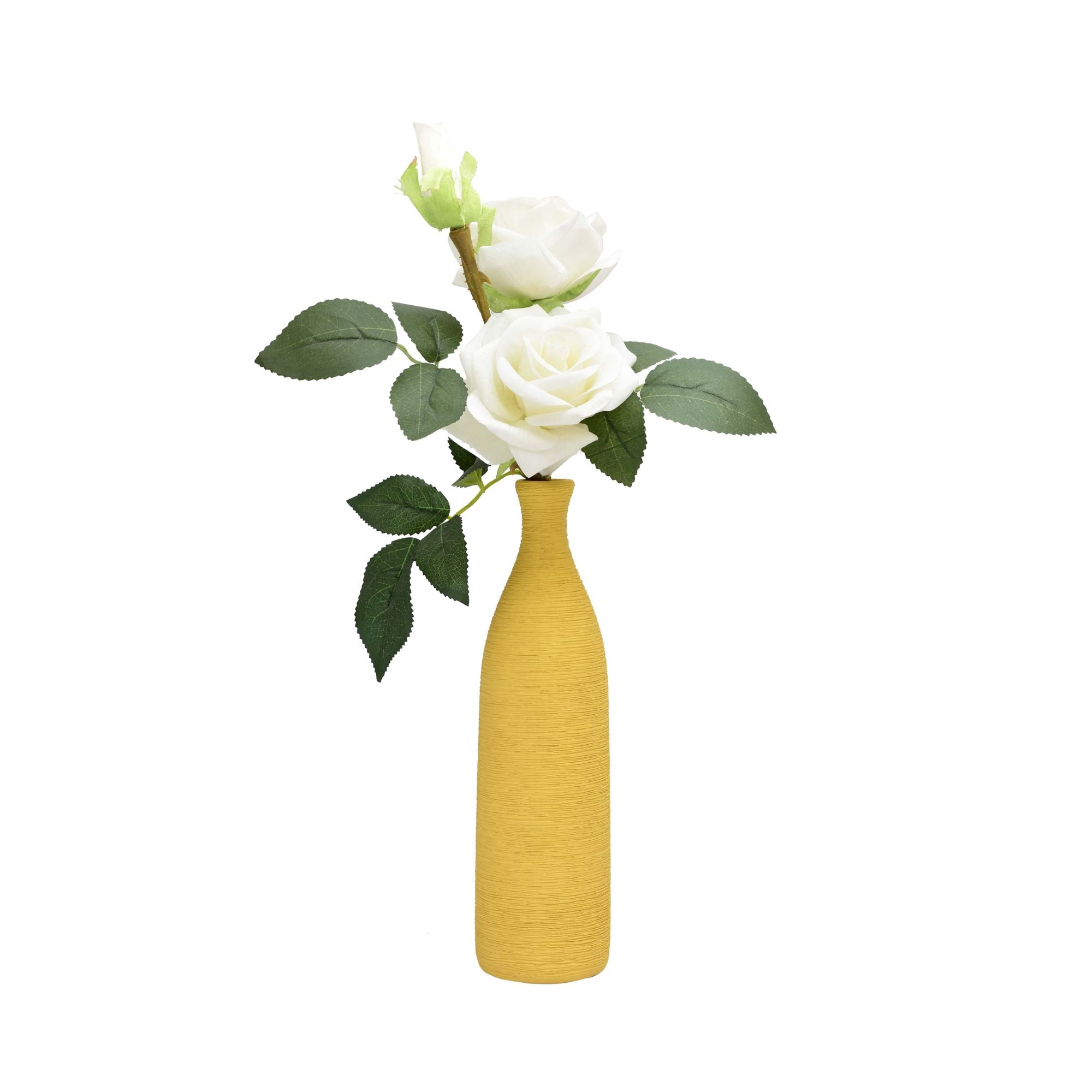 Mustard Textured Vase