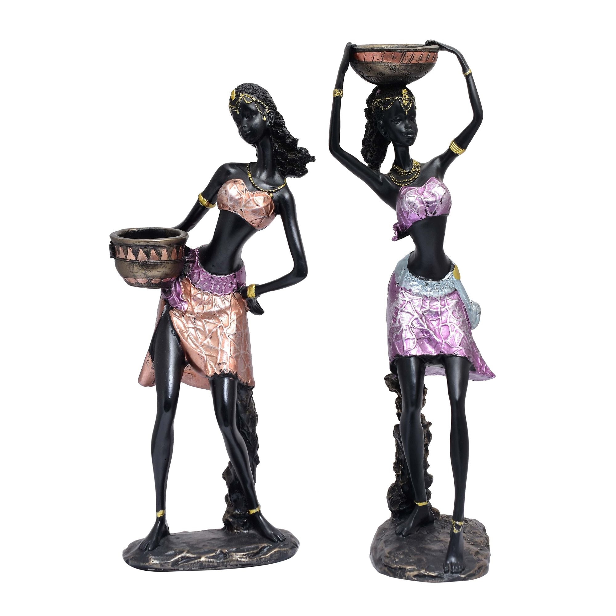 Traditional Tribal Lady Figurines 