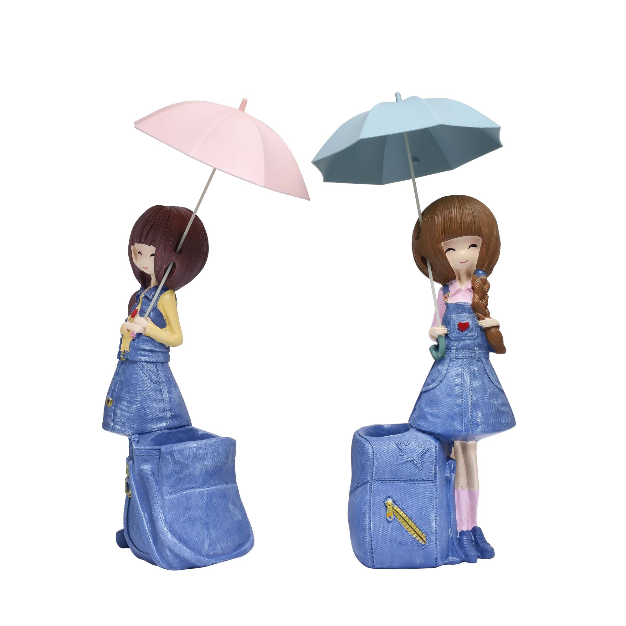 Umbrella Girl Figurine – Rainy Day Charm