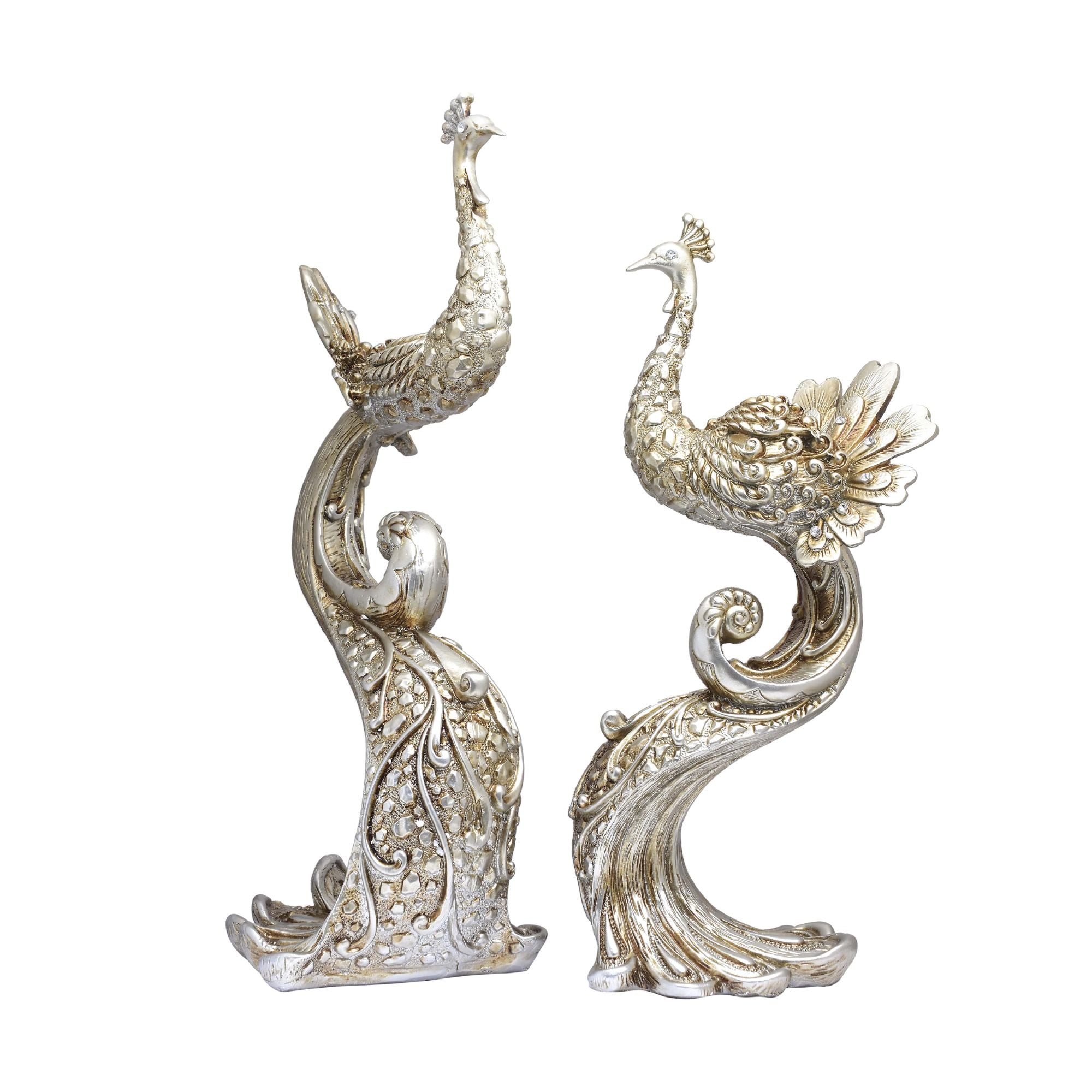 Royal Peacock Figurines (Set of 2)