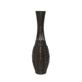 Textured Cane Brown Vase