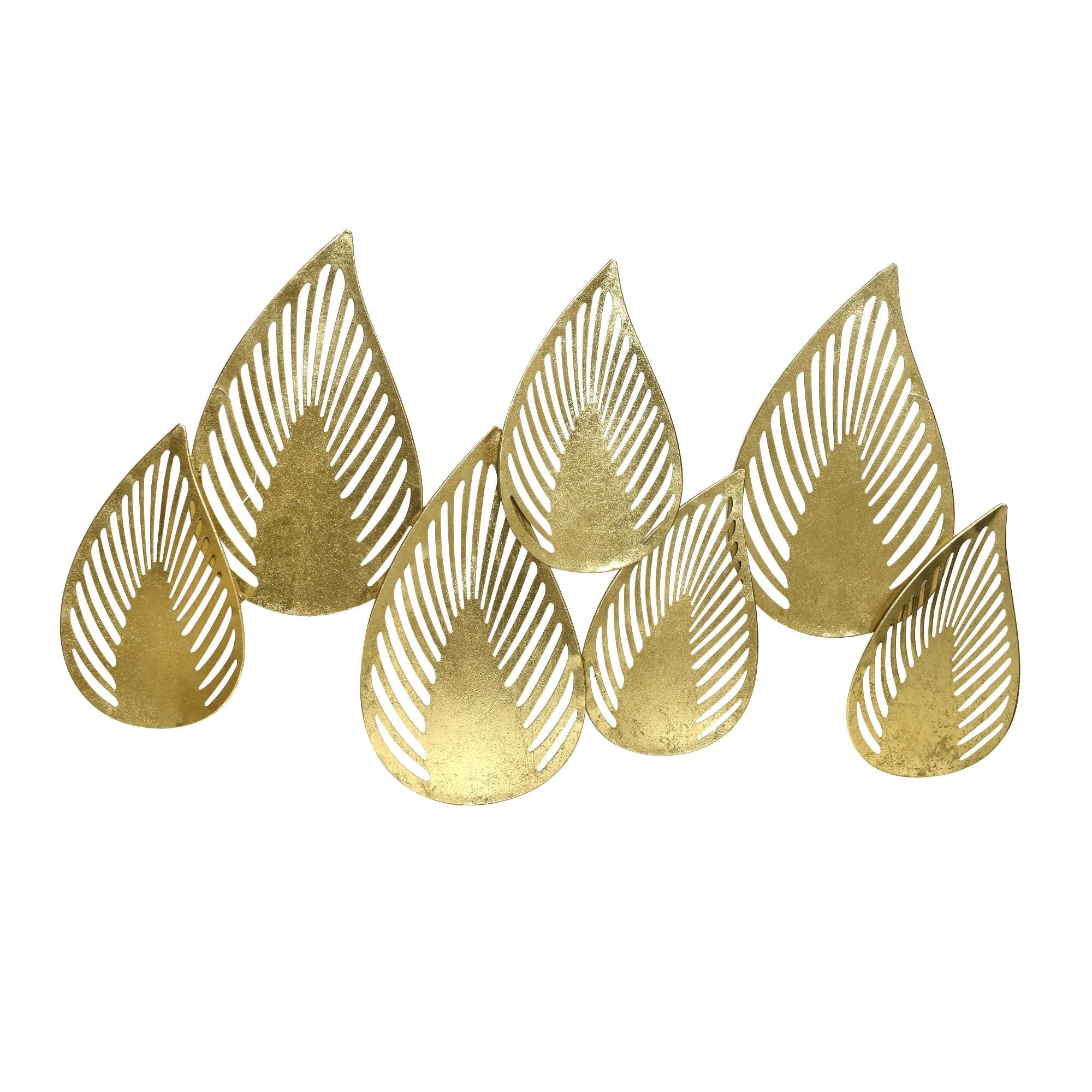 Abstract Gold Leaf Wall Panel