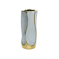 Grey & Gold Abstract Ceramic Vase