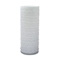 Textured Frost White Cylinder Vase
