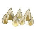 Abstract Gold Leaf Wall Panel