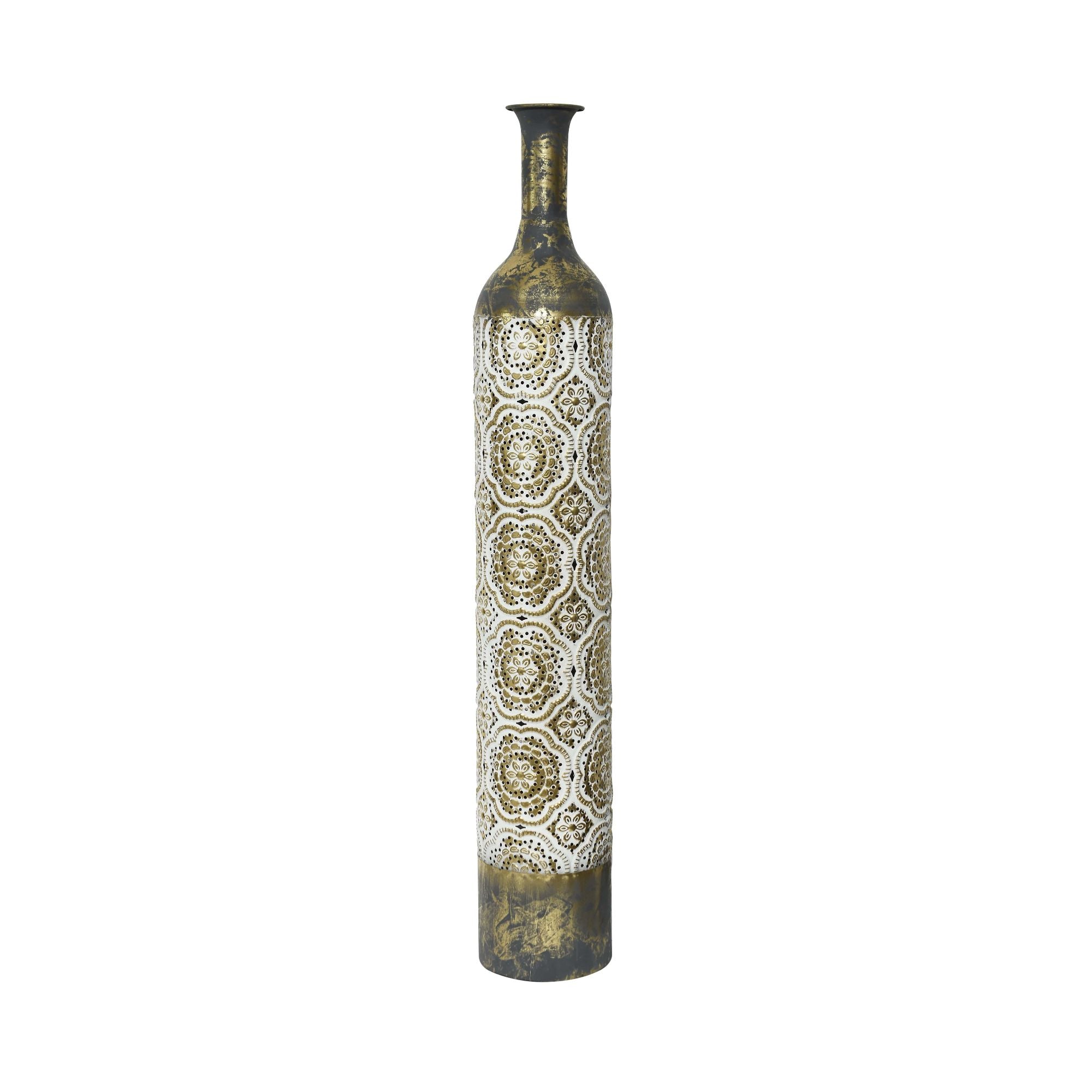 Antique Patterned Bottle Vase Big